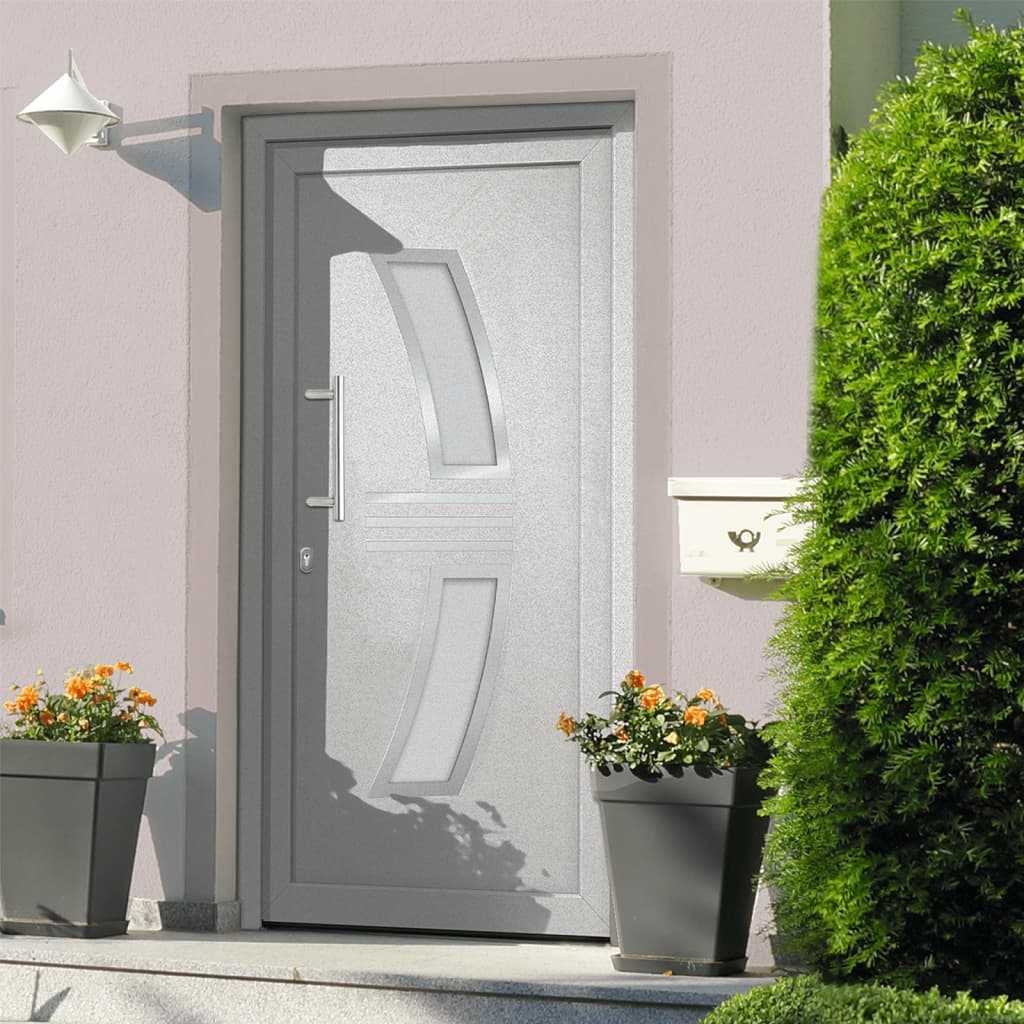 vidaXL 3057564 Front Door White 108x208 cm (147141+203899)