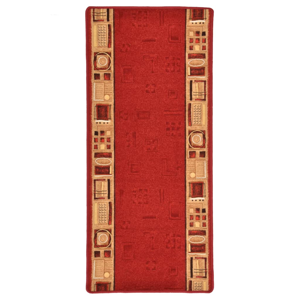 vidaXL Koberec běhoun gelový podklad červený 67 x 150 cm
