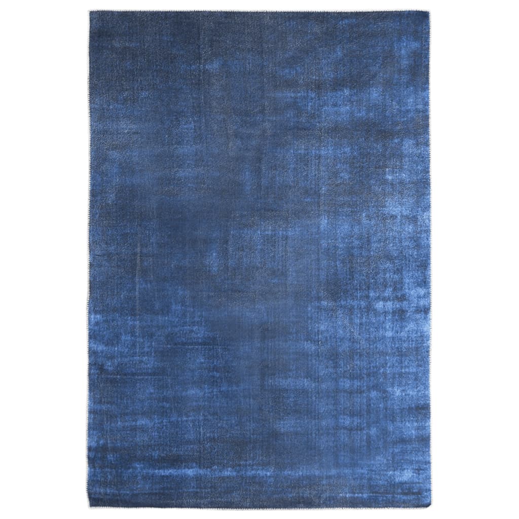 vidaXL Koberec pratelný skládací tmavě modrý 120 x 170 cm polyester