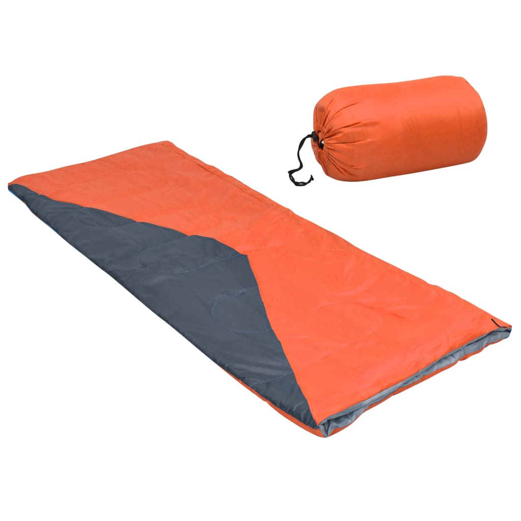 vidaXL Lehké spací pytle ve stylu envelope 2 ks oranžový 1100 g 15 °C