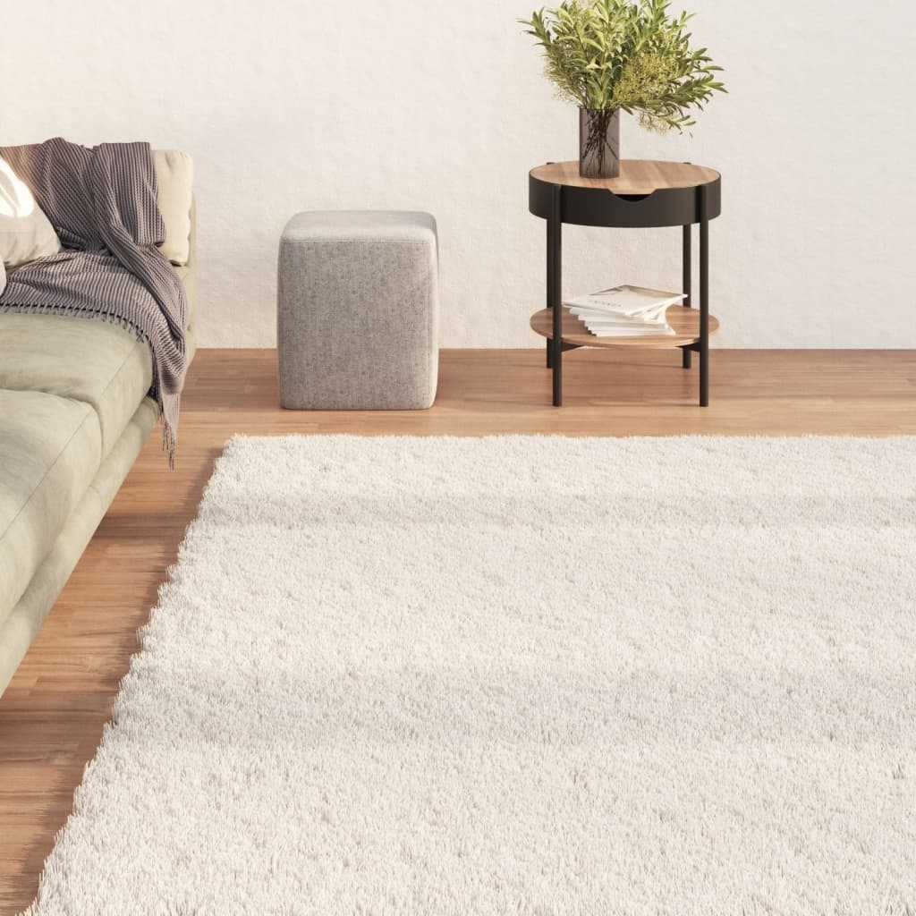 vidaXL Pratelný koberec s dlouhým vlasem 200 x 290 cm krémový