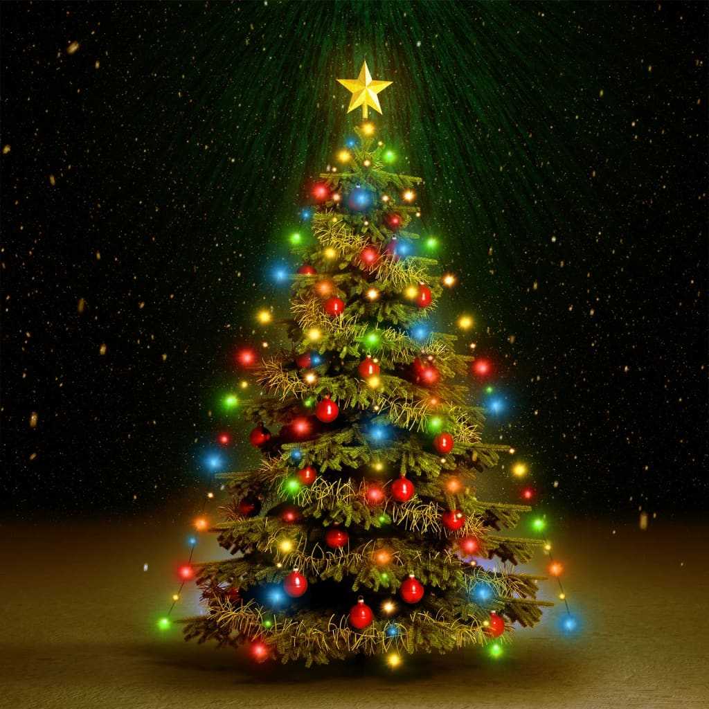vidaXL Světelná síť na vánoční stromek se 150 LED pestrobarevná 150 cm