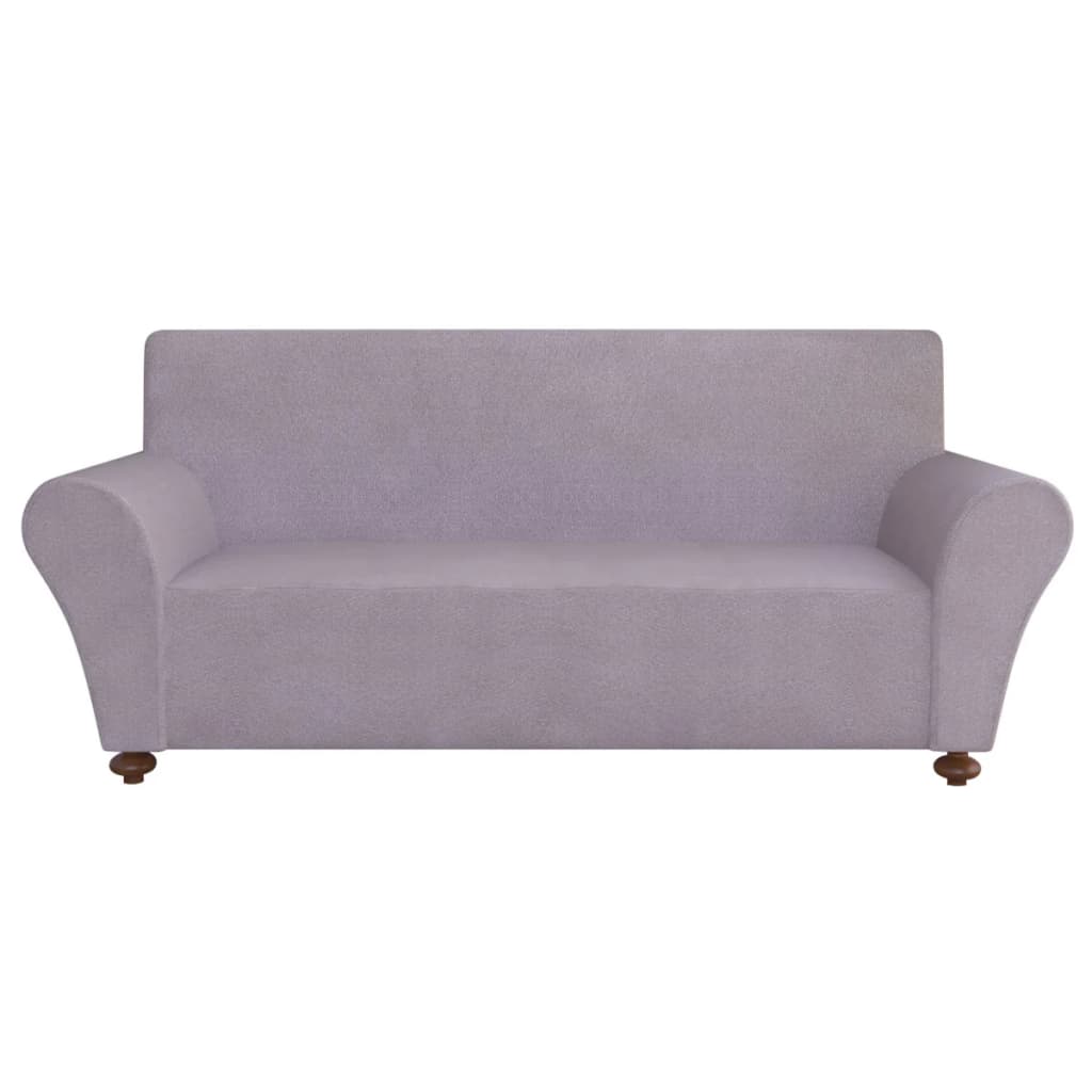 vidaXL 131087 Stretch Couch Slipcover Grey Polyester Jersey