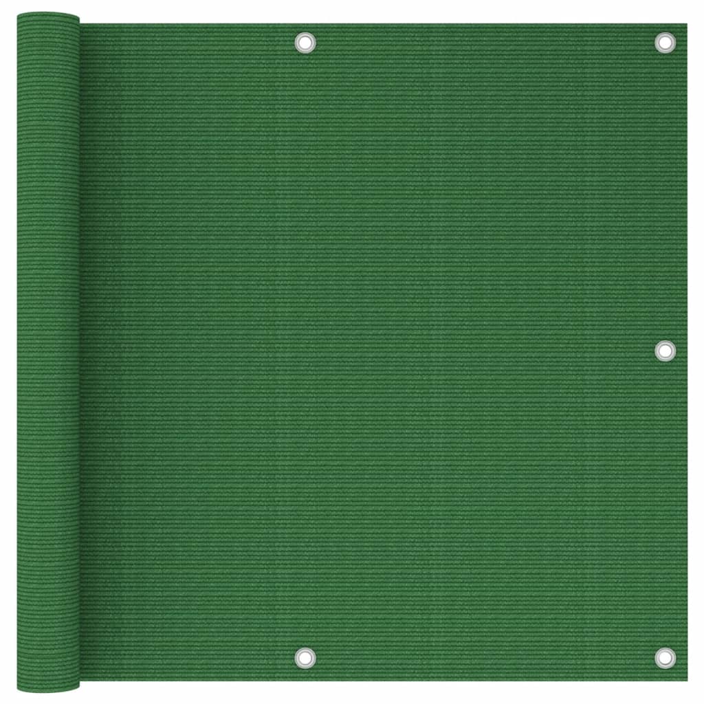 vidaXL Balkónová zástěna světle zelená 90 x 500 cm HDPE
