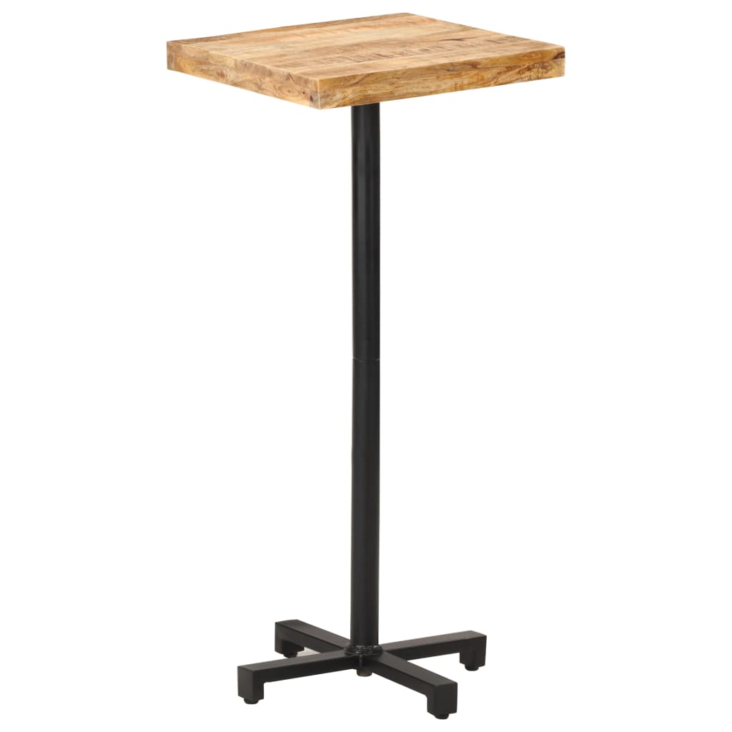 vidaXL Barový stůl čtvercový 50 x 50 x 110 cm hrubé mangovníkové dřevo