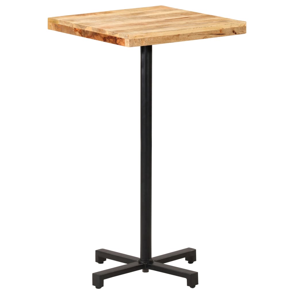 vidaXL Barový stůl čtvercový 60 x 60 x 110 cm hrubé mangovníkové dřevo