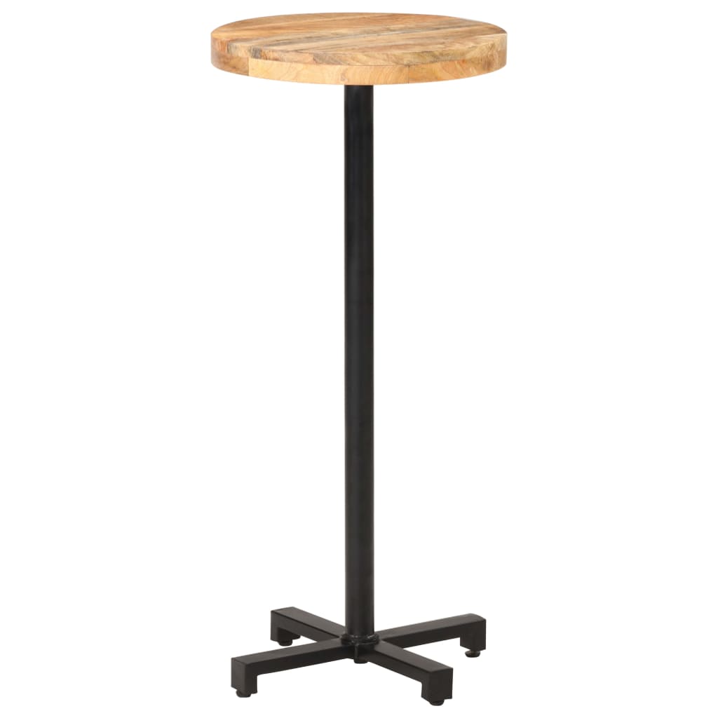 vidaXL Barový stůl kulatý Ø 50 x 110 cm hrubé mangovníkové dřevo