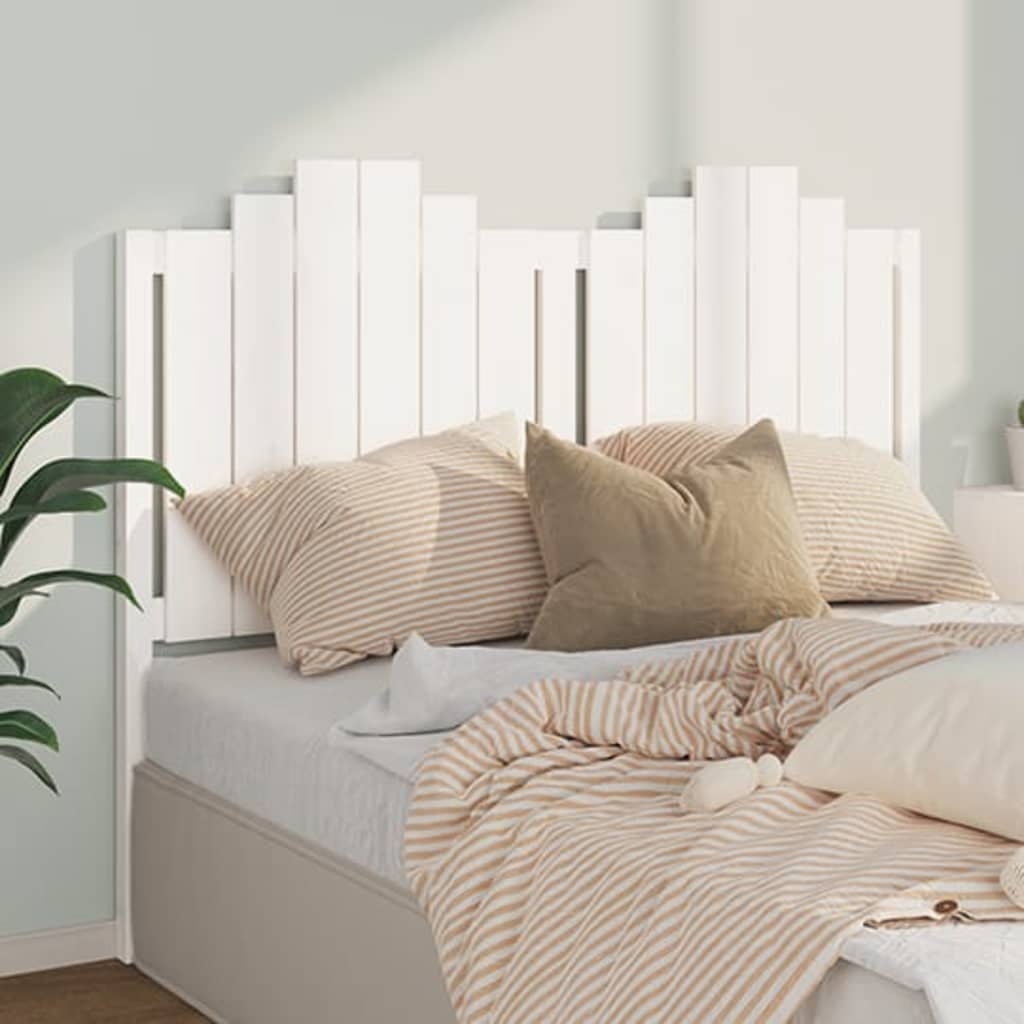 vidaXL Čelo postele bílé 141 x 4 x 110 cm masivní borovice