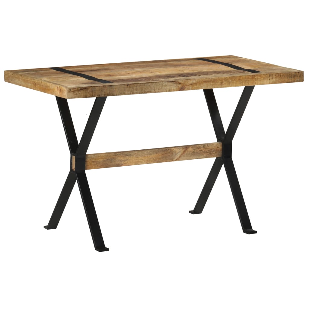 vidaXL Jídelní stůl 120 x 60 x 76 cm hrubé mangovníkové dřevo