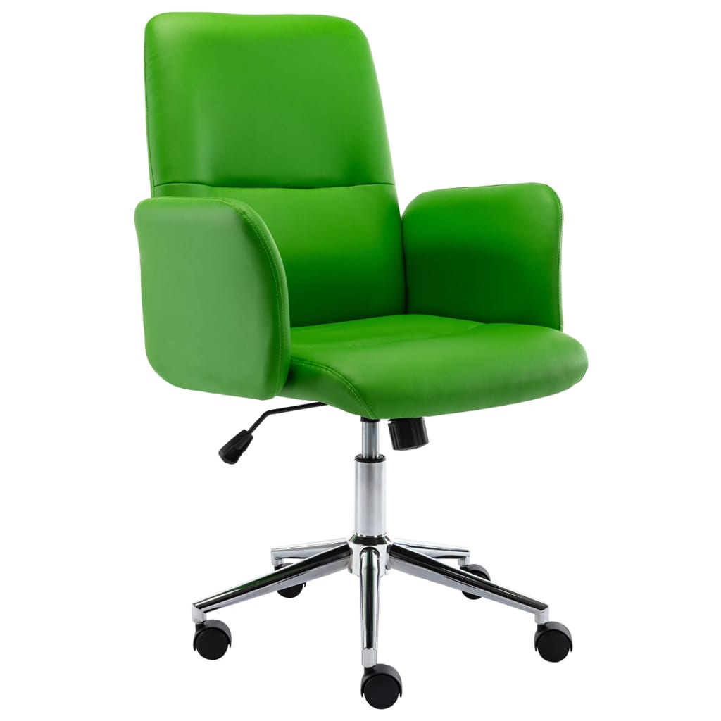 vidaXL Kancelářská židle umělá kůže zelená