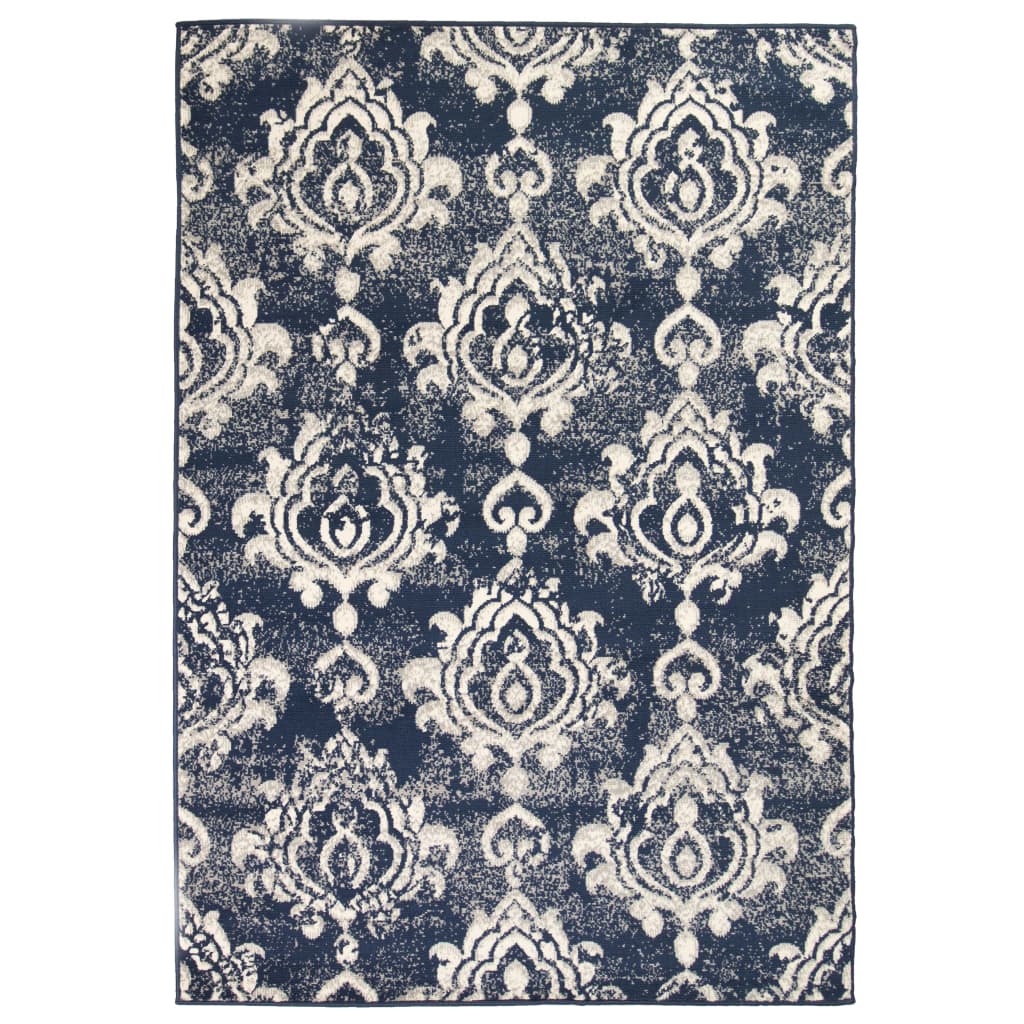 vidaXL Moderní koberec s kašmírovým vzorem 80 x 150 cm béžovo-modrý