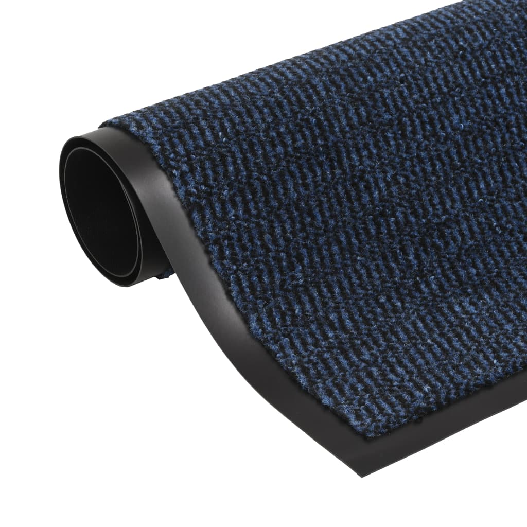 vidaXL Protiprachová obdélníková rohožka všívaná 80x120cm modrá