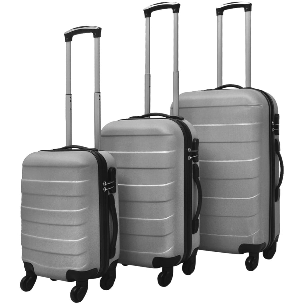 vidaXL Sada tří skořepinových kufrů na kolečkách