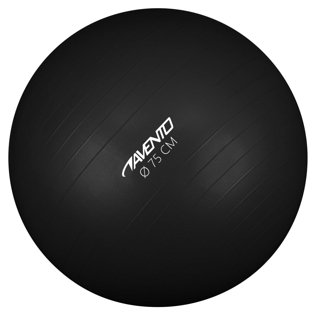 Avento Fitness/gymnastický míč průměr 75 cm černý