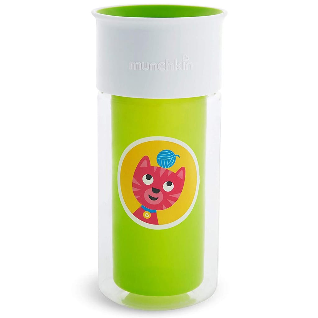 Munchkin 430939 Insulated Personalised Cup "Miracle 360°" Green