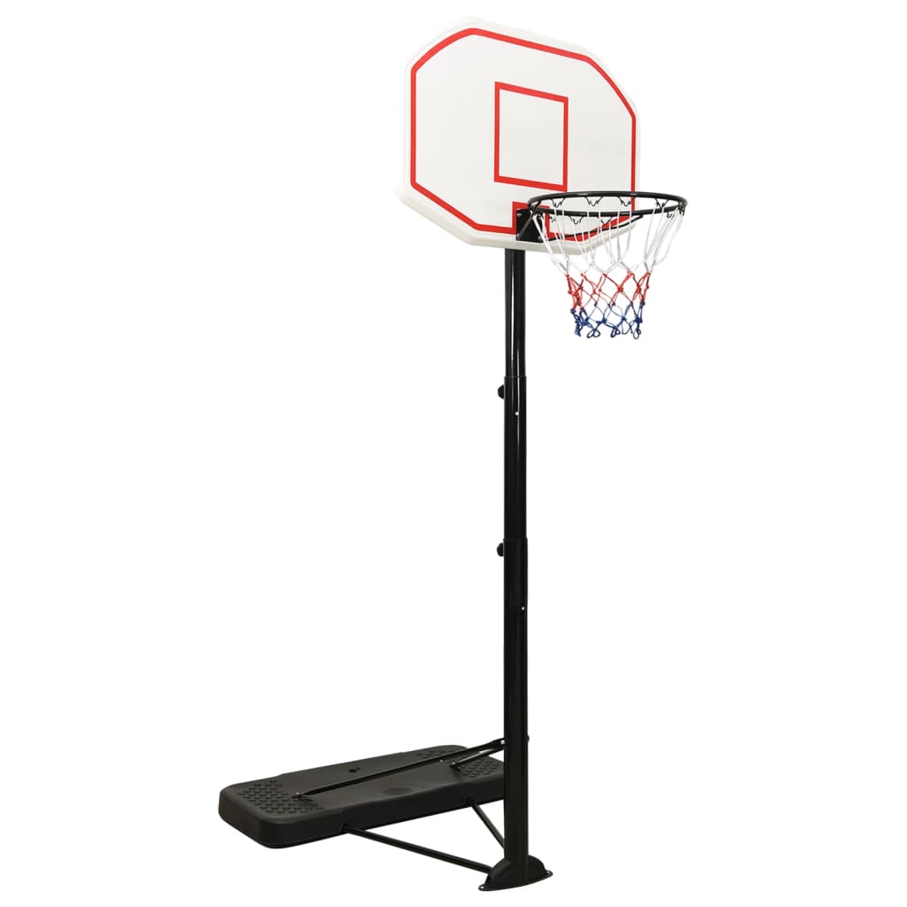 vidaXL Basketbalový koš bílý 258-363 cm polyethylen