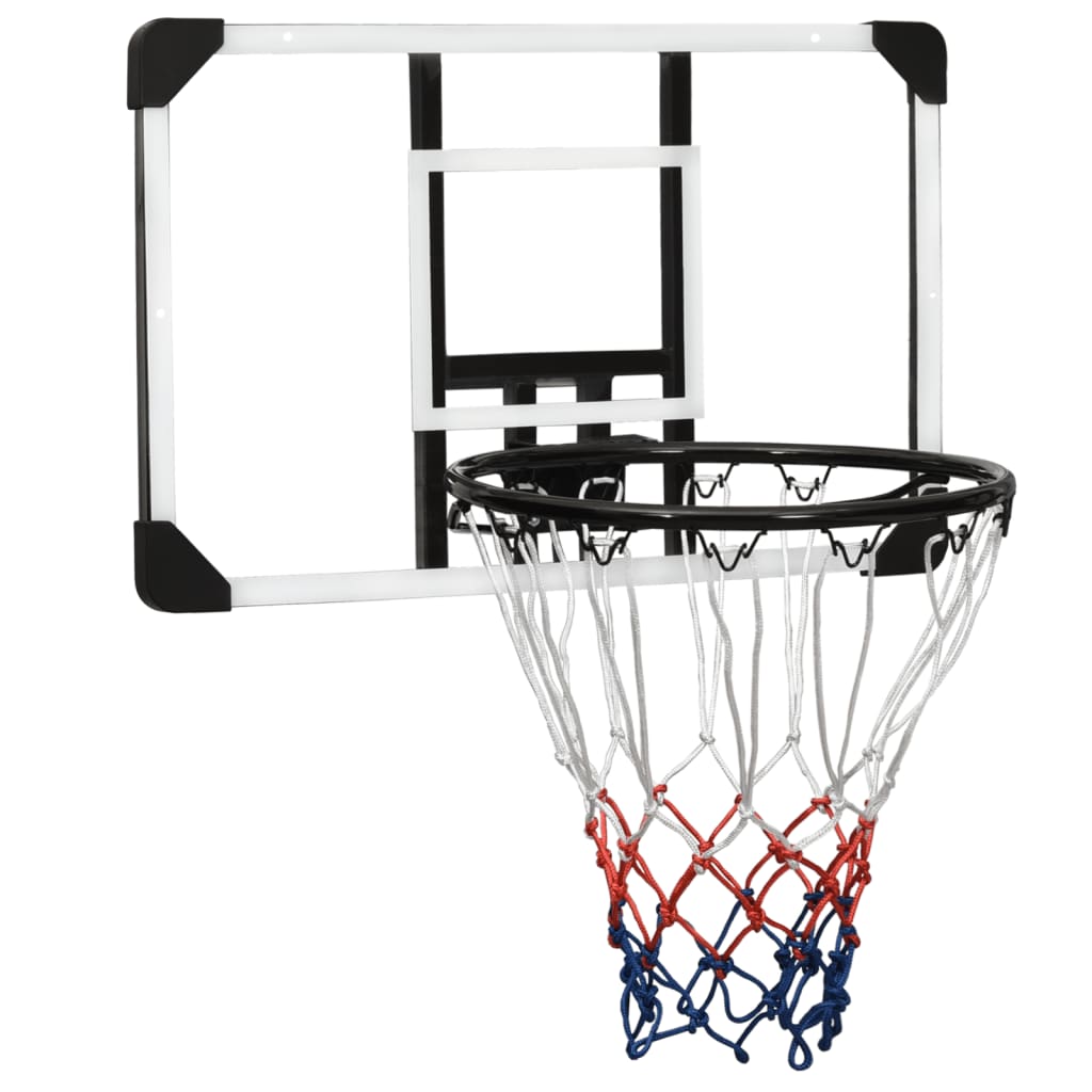 vidaXL Basketbalový koš s průhlednou deskou 71x45x2