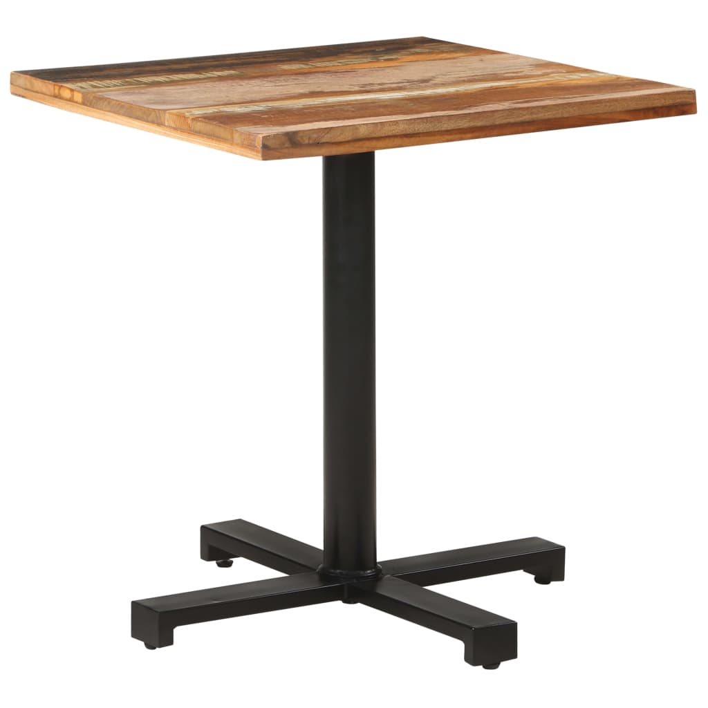vidaXL Bistro stůl čtvercový 70 x 70 x 75 cm masivní recyklované dřevo