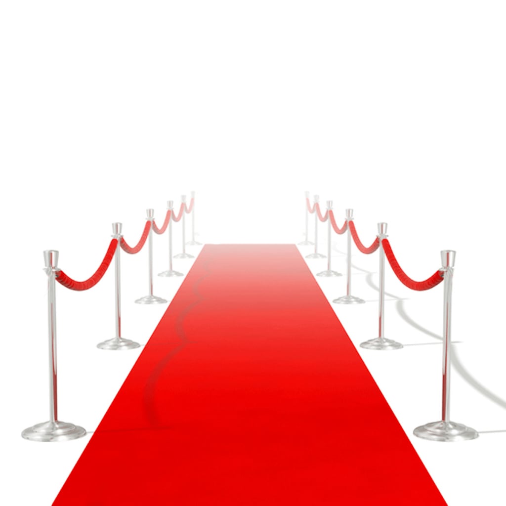 vidaXL Červený koberec 1 x 20 m