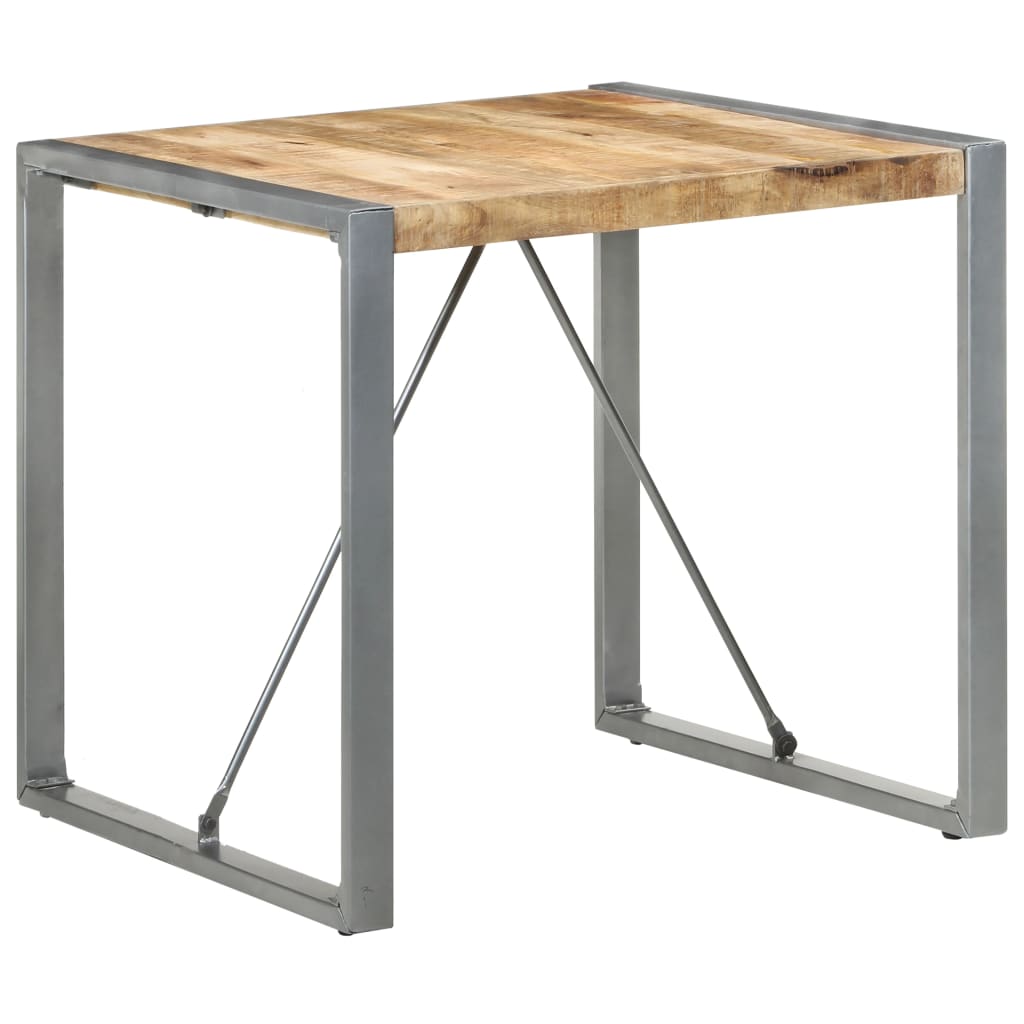 vidaXL Jídelní stůl 80 x 80 x 75 cm hrubé mangovníkové dřevo
