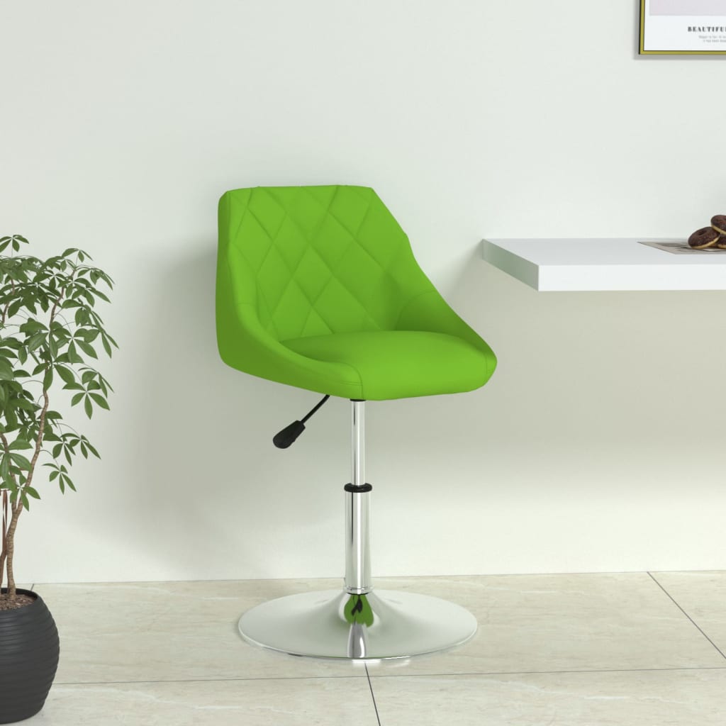 vidaXL Jídelní židle zelená umělá kůže