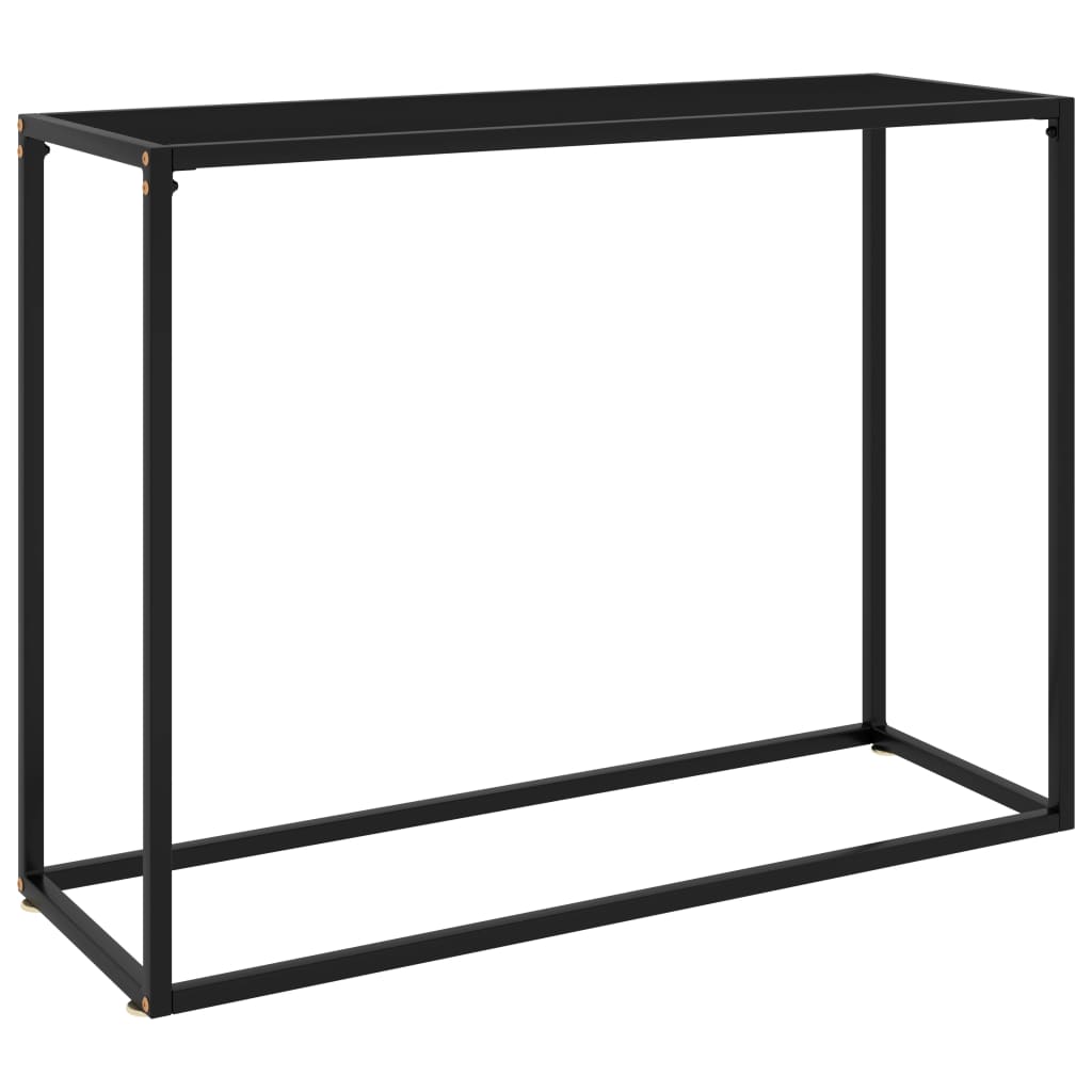vidaXL Konzolový stolek černý 100 x 35 x 75 cm tvrzené sklo
