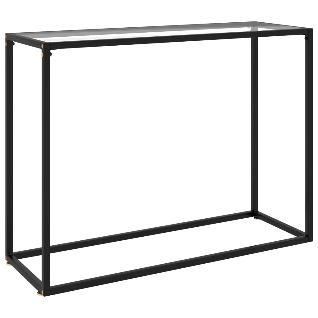 vidaXL Konzolový stolek průhledný 100 x 35 x 75 cm tvrzené sklo