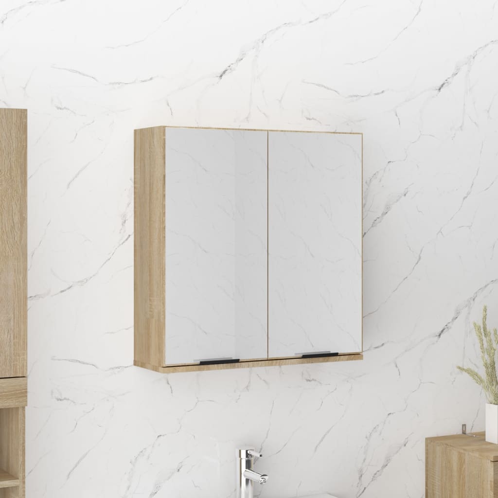 vidaXL Koupelnová zrcadlová skříňka dub sonoma 64 x 20 x 67 cm