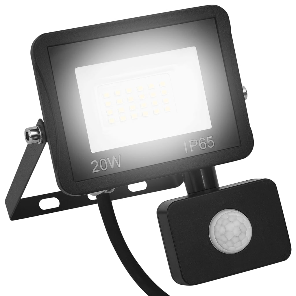 vidaXL LED reflektor se senzorem 20 W studené bílé světlo