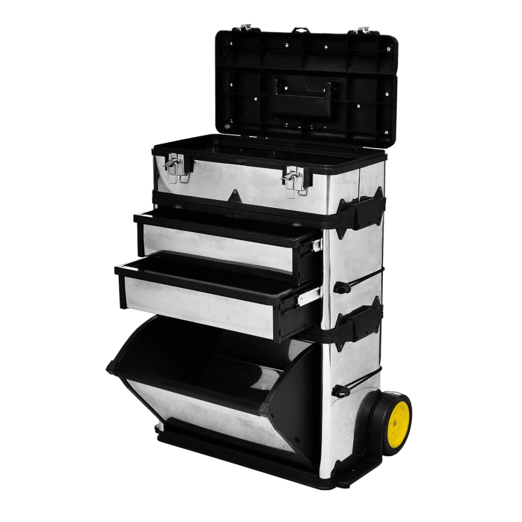 vidaXL Mobilní kufr pro nářadí ze 3 částí