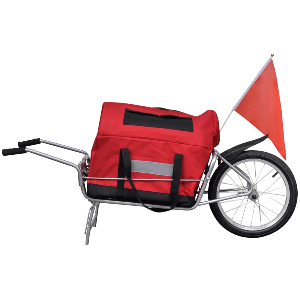 vidaXL Nákladní vozík za kolo jednostopý s úložným vakem