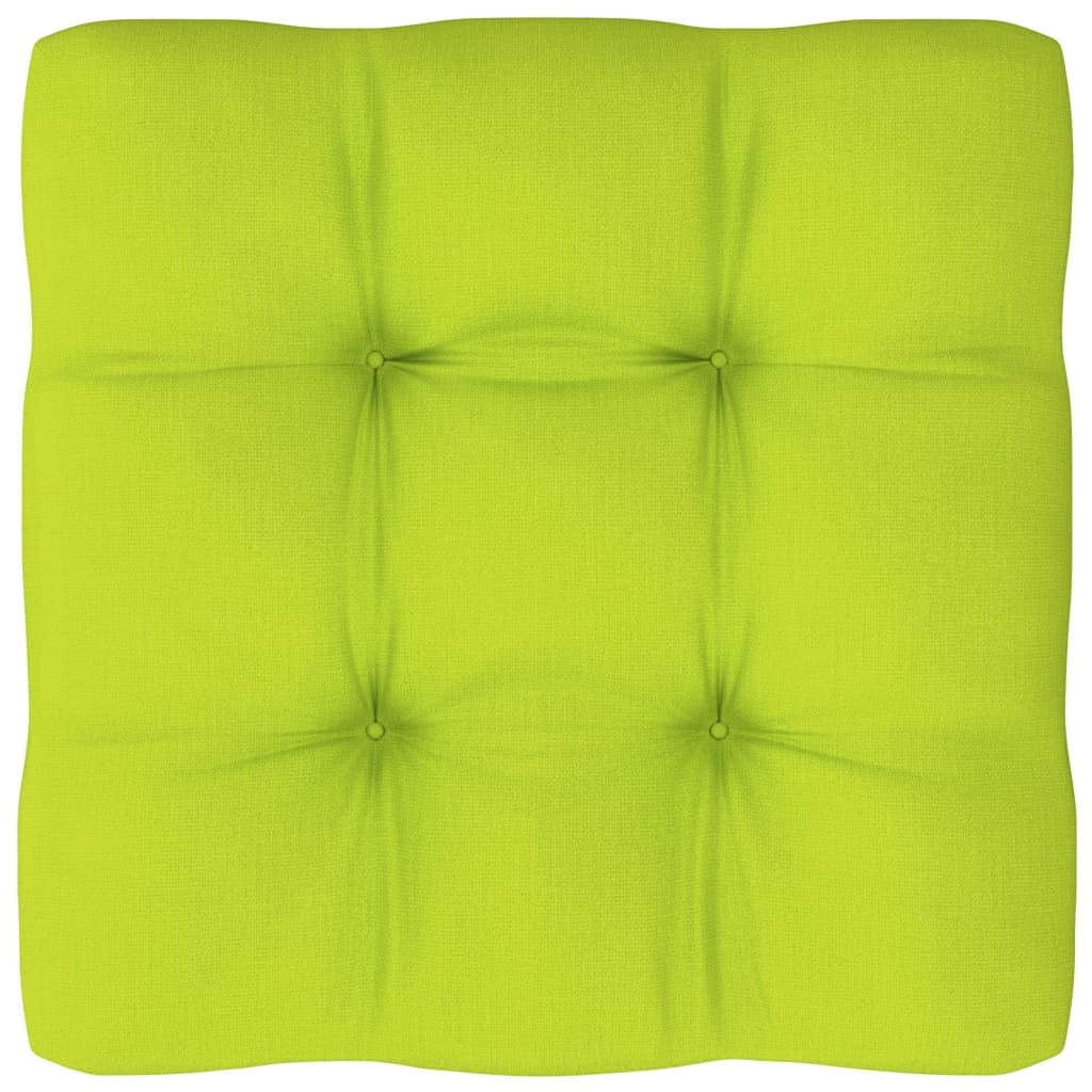 vidaXL Poduška na pohovku z palet jasně zelená 80 x 80 x 10 cm