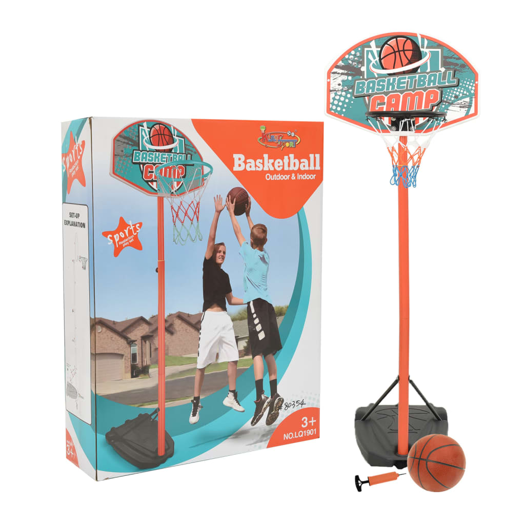 vidaXL Přenosná basketbalová hrací sada nastavitelná 180-230 cm