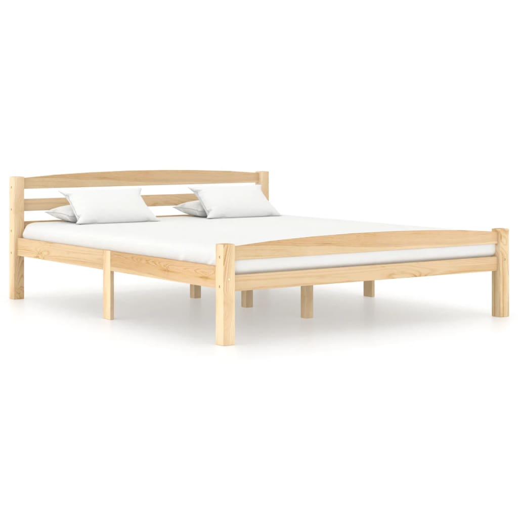 vidaXL Rám postele masivní borové dřevo 160 x 200 cm