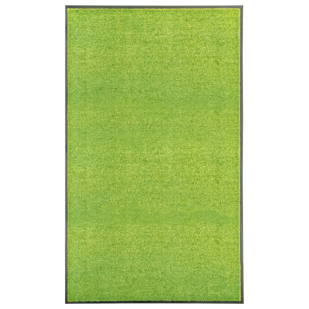 vidaXL Rohožka pratelná zelená 90 x 150 cm