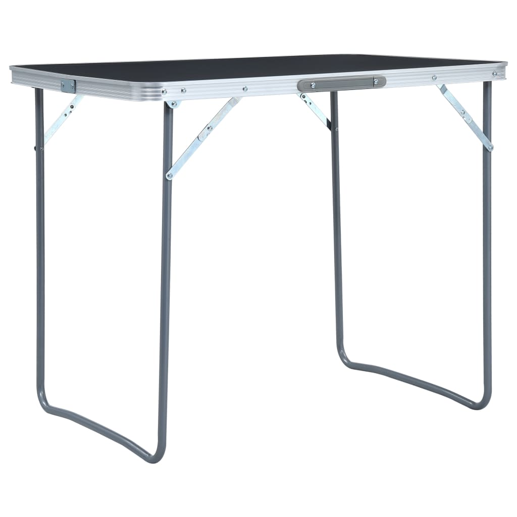vidaXL Skládací kempingový stůl s kovovým rámem 80 x 60 cm