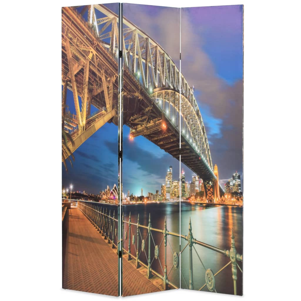 vidaXL Skládací paraván 120 x 170 cm Přístavní most v Sydney