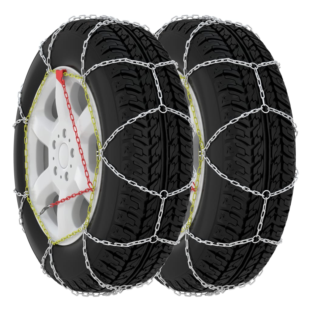 vidaXL Sněhové řetězy na pneumatiky 2 ks 9 mm KN120