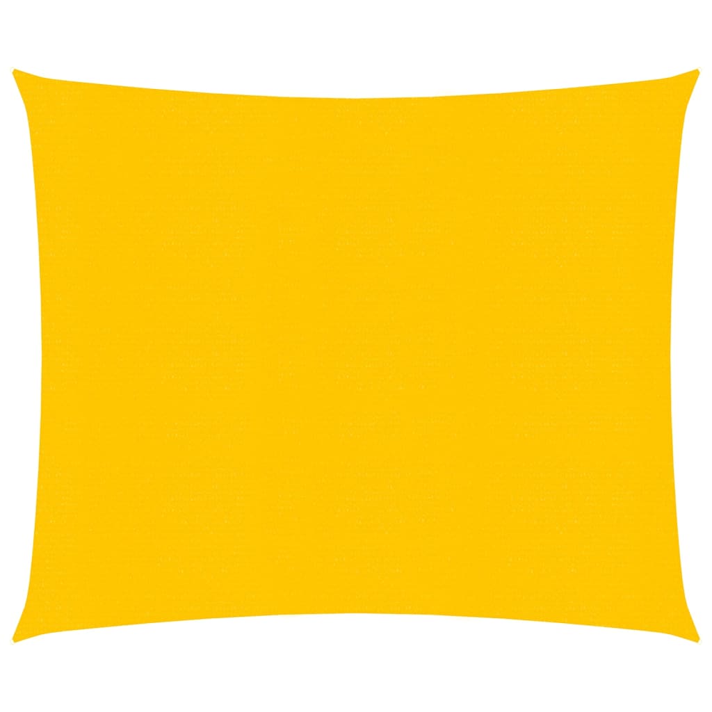 vidaXL Stínící plachta 160 g/m² žlutá 2 x 2 m HDPE
