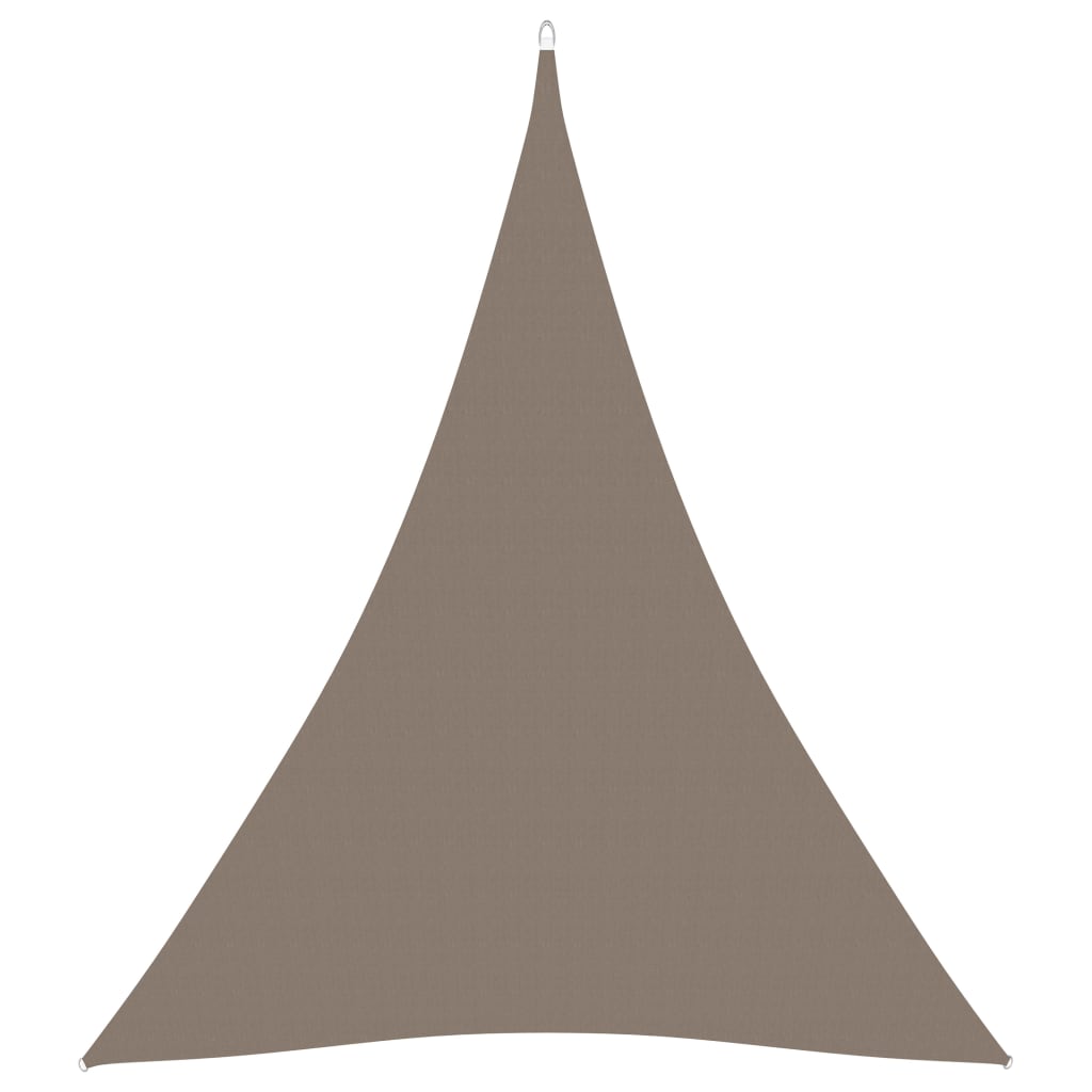 vidaXL Stínící plachta oxfordská látka trojúhelníková 5x7x7 m taupe