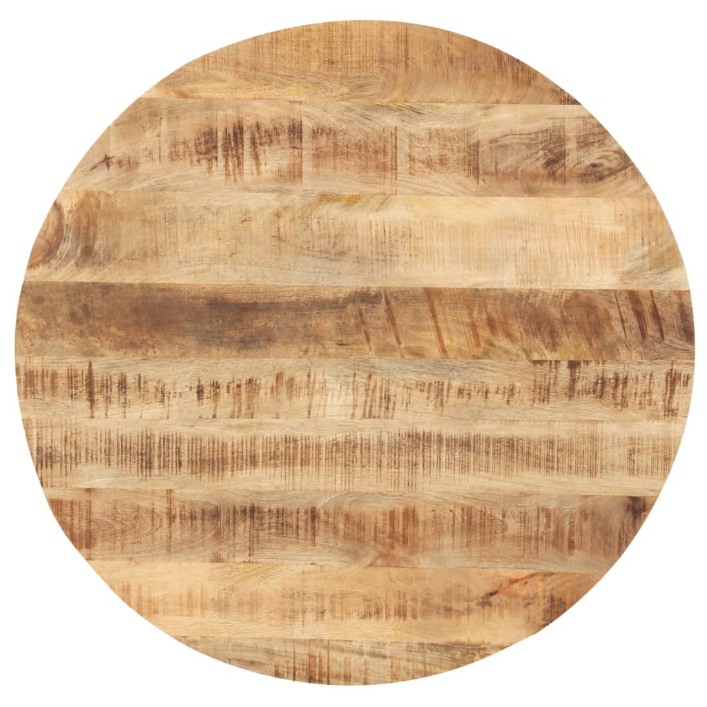 vidaXL Stolní deska masivní mangovníkové dřevo kulatá 25-27 mm 40 cm