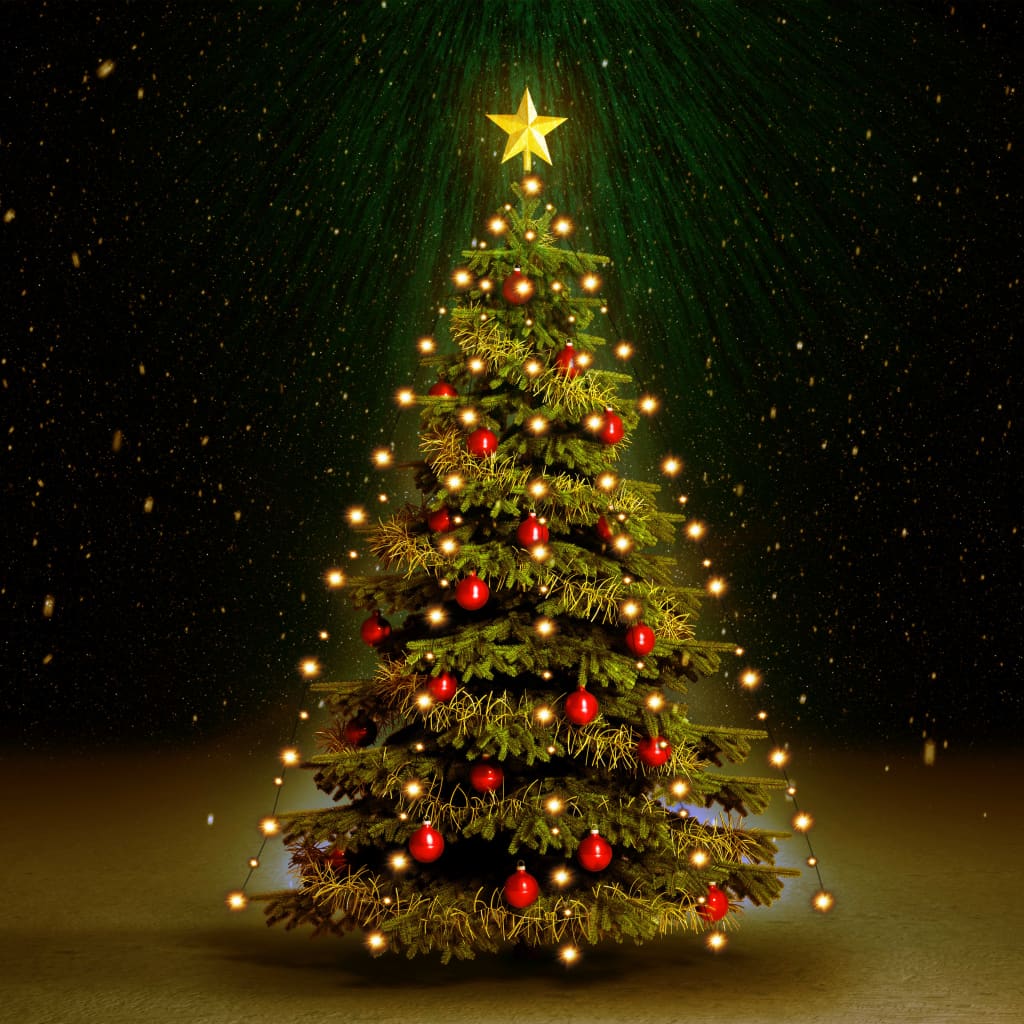 vidaXL Světelná síť na vánoční stromek se 180 LED diodami 180 cm