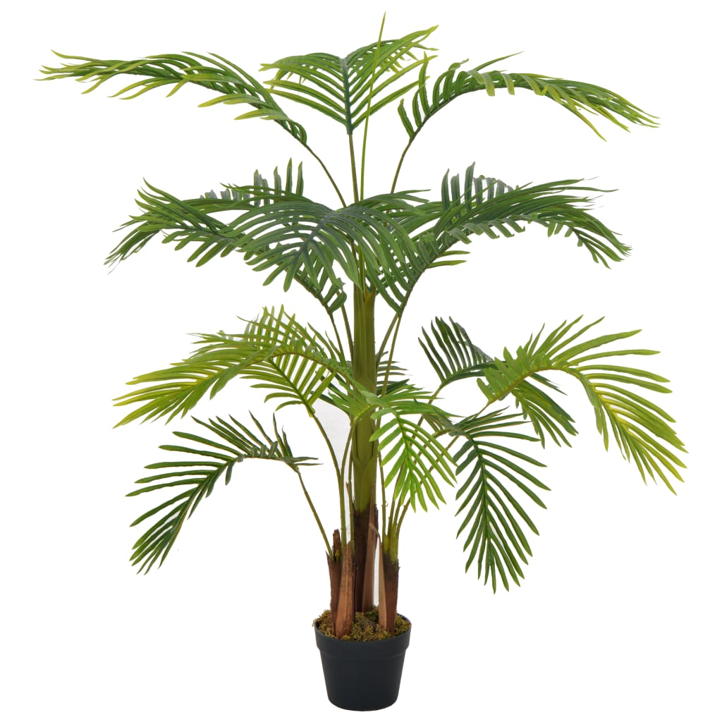 vidaXL Umělá rostlina palma s květináčem zelená 120 cm