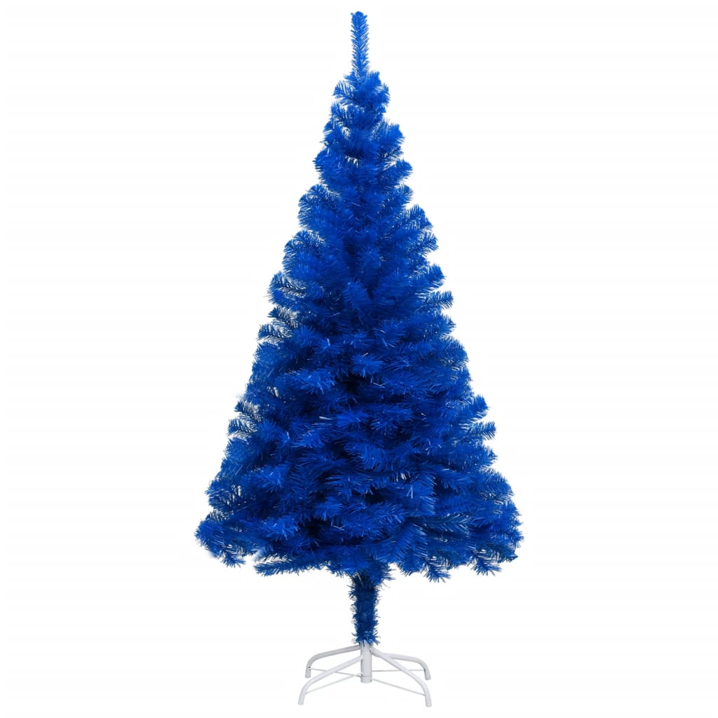 vidaXL Umělý vánoční stromek se stojanem modrý 240 cm PVC