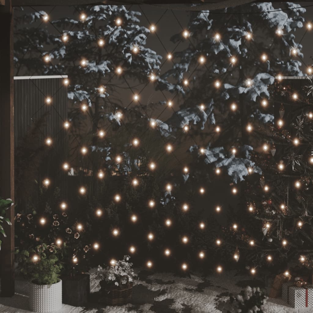 vidaXL Vánoční světelná síť bílá 3 x 2 m 204 LED vnitřní i venkovní
