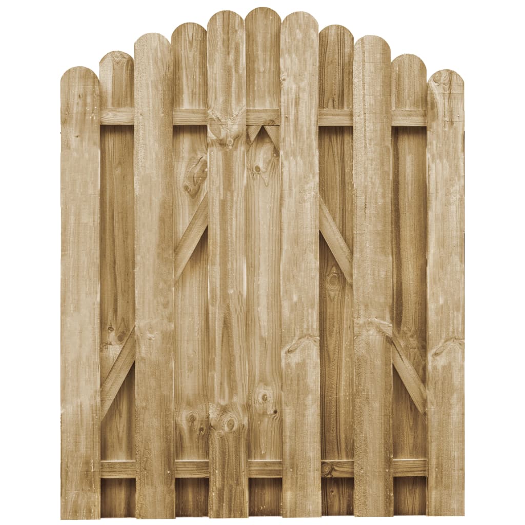 vidaXL Zahradní branka impregnovaná borovice 100 x 125 cm