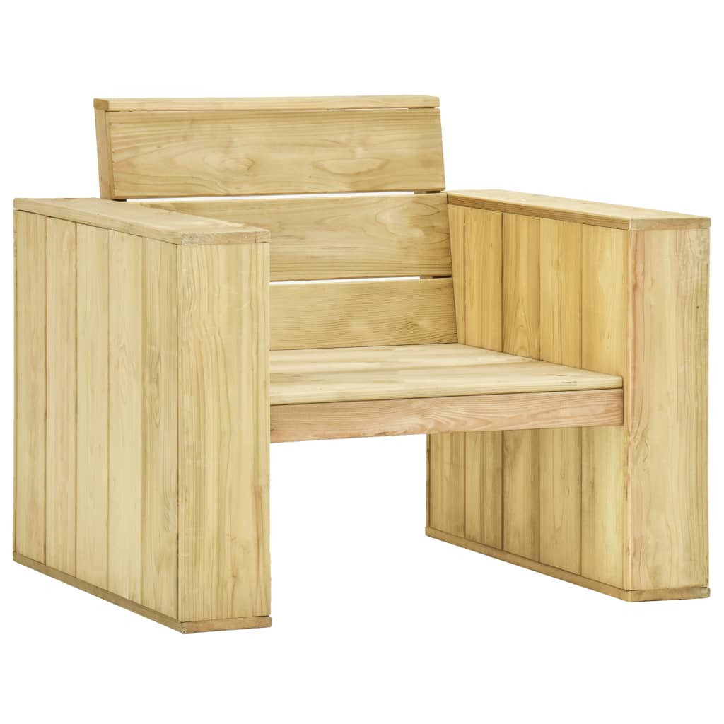 vidaXL Zahradní židle 89 x 76 x 76 cm impregnované borové dřevo