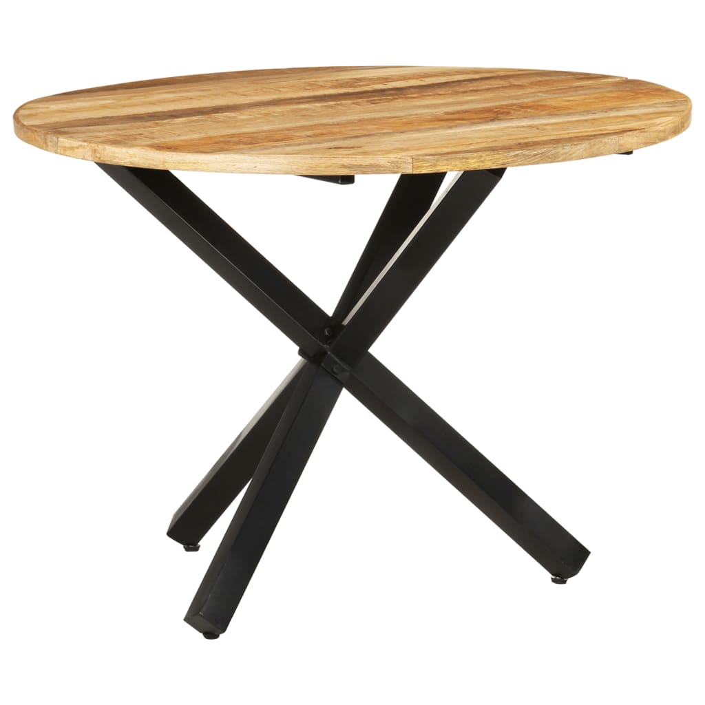 vidaXL vidaxXL Jídelní stůl kulatý 100 x 100 x 75 cm hrubé mangovníkové dřevo