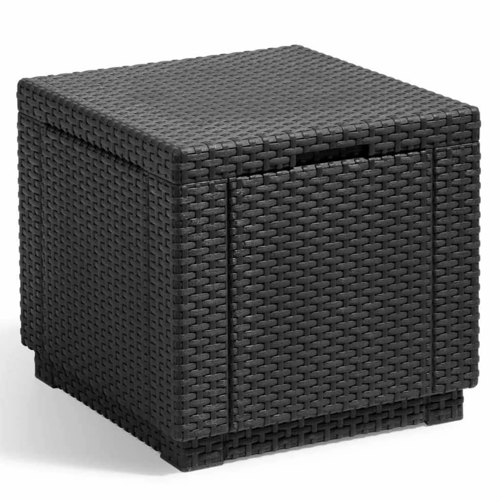 Allibert Úložný taburet Cube grafitový 213816