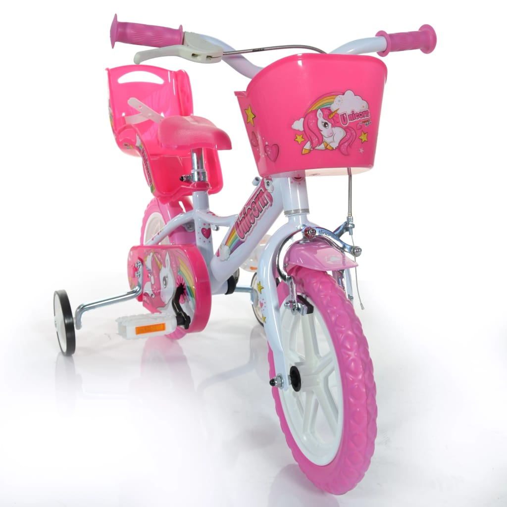 Dino Bikes Dětské kolo Unicorn růžové 12"